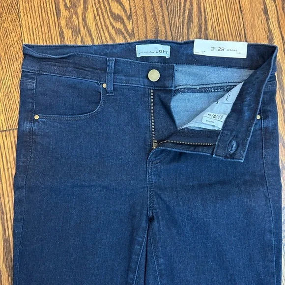LOFT Women's Deep Blue Skinny Jeans - Picture 2 of 4